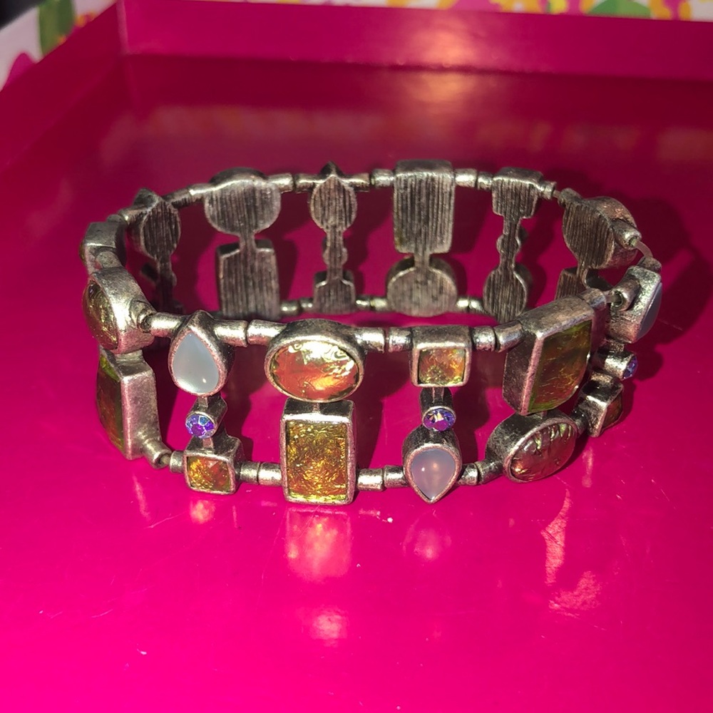 Lia Sophia Green & Blue Stone Bracelet